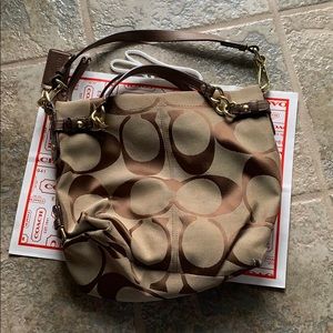 brown coach bag